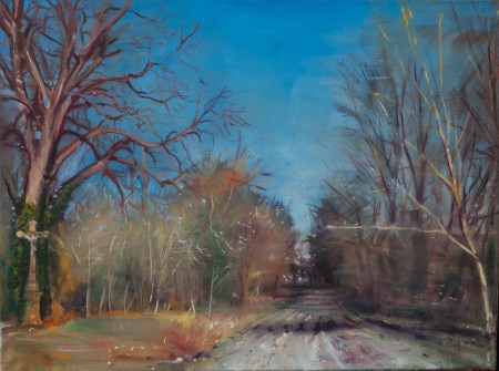 Siskin útja 60x80 cm olaj vászon